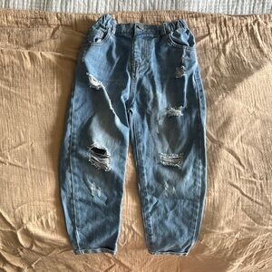size 7Y girls distressed jeans